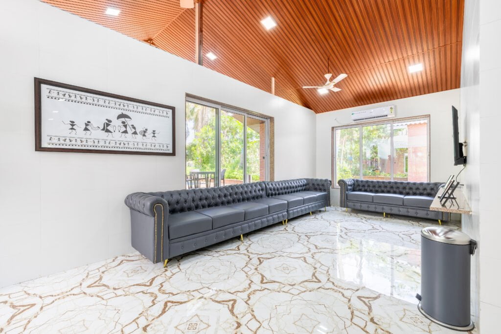 Spacious interirors of the villa